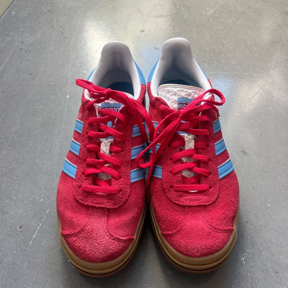 Adidas Red and Blue Gazelle Bold